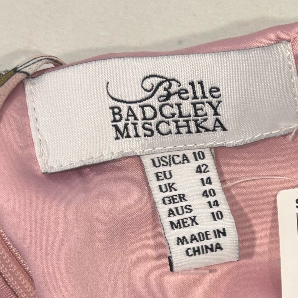 Badgley Mischka Pink Floral Maxi Dress - Picture 7 of 7